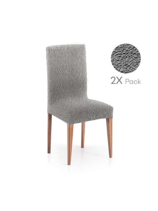 Eysa Roc Ελαστικό Κάλυμμα Καρέκλας C/6 Gray 50cm 2τμχ
