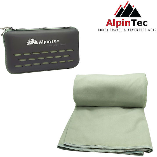 AlpinPro Πετσέτα Microfiber Σώματος σε Θήκη Πράσινη 90x180εκ.