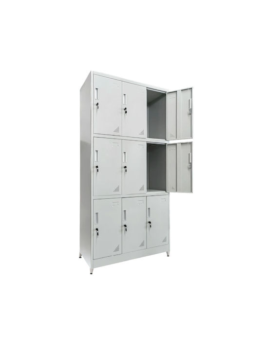 Φοριαμός Malmoe Μεταλλικός 90x40x195εκ.