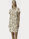 GoldenBay Nightgown Maternity & Nursing Beige