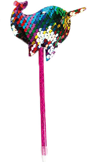 Kugelschreiber Total Gift Glam In Plastik Wal Multicolor Pailletten Xl-1172