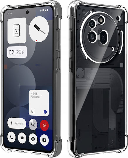 Techsuit Umschlag Rückseite Silikon Transparent (Nothing Phone (3a) Pro)