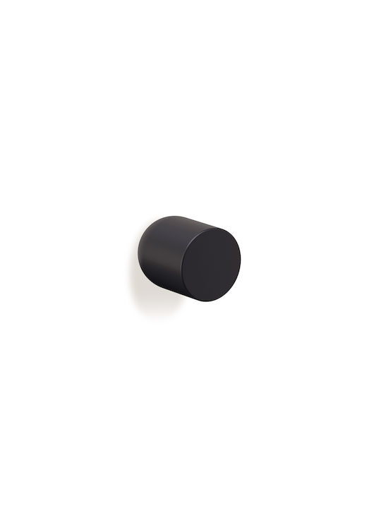 Mital Furniture Knob from Metallic Black Diameter 21mm 250NROP
