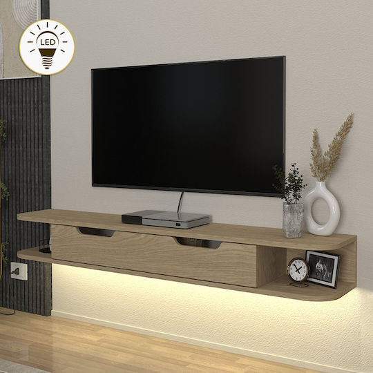 Noland Επιτοίχιο με Φωτισμό Led Rota Oak 150x35x19.2εκ. Noland Επιτοίχιο με Φωτισμό Led Rota Oak 150x35x19.2εκ.
