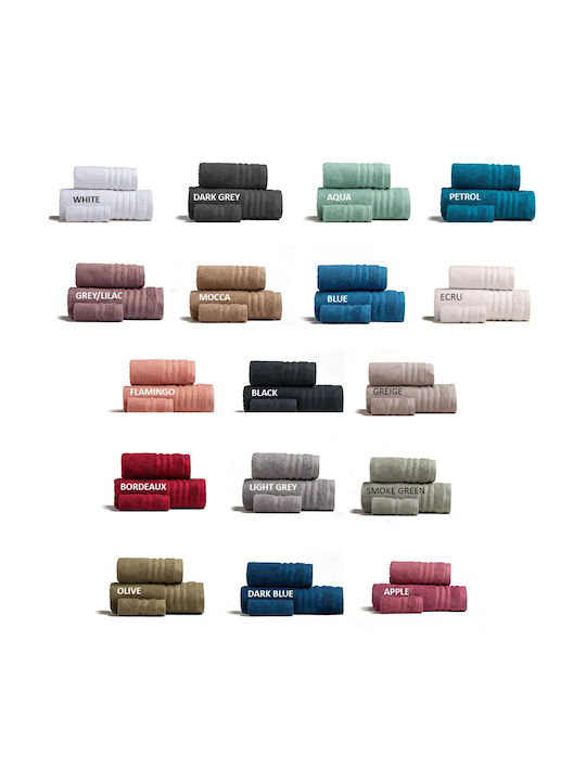 Melinen Bath Towel Set 3pcs Premio Blue Weight ...