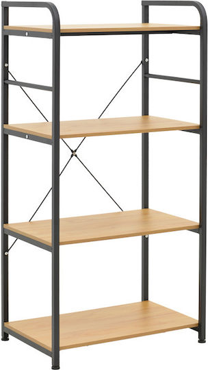 Pakketo Depo Rafturi de baie Raft Baie Metal 60x40x120cm Neagră