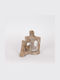Candle Holder Polyresin in Brown Color 24x20x16.5cm 1pcs
