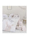 Nima Lovely Bunny Baby Sheets Set Crib Cotton Pink White 120x170cm