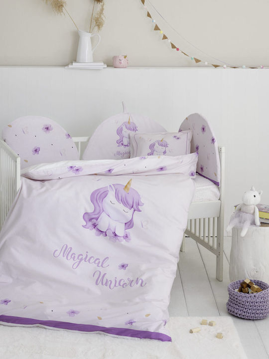 Nima Magical Unicorn Комплект Бебешки Чаршафи З...