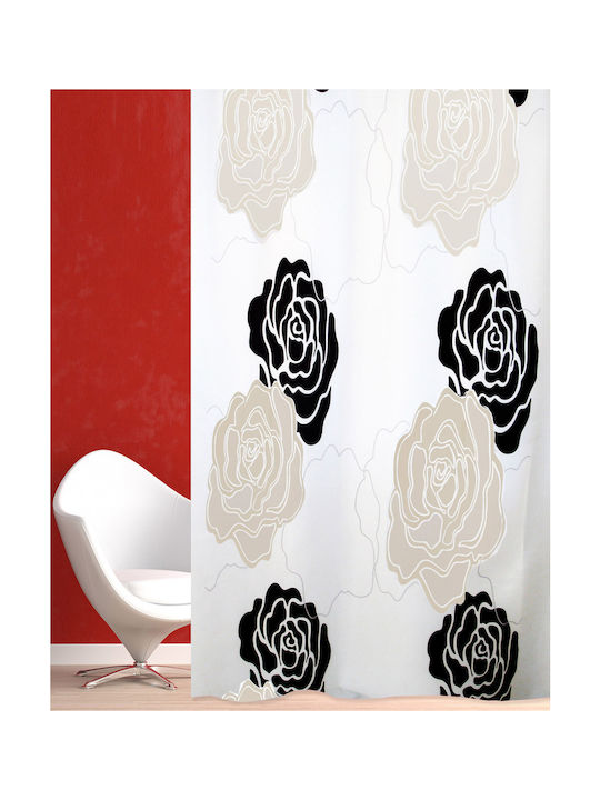 San Lorentzo Shower Curtain 180x200cm Black Rose