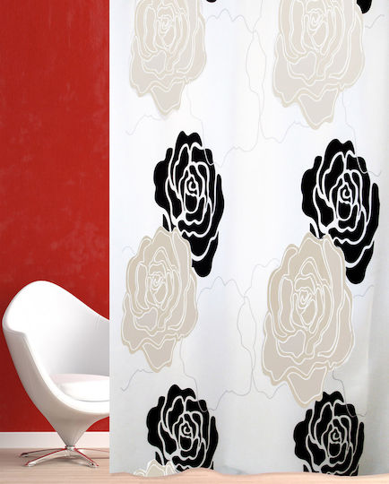 San Lorentzo Duschvorhang 180x200cm Black Rose