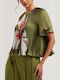 Damen T-Shirt Green