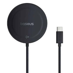 Baseus Ασύρματος Φορτιστής Qi2 15W Μαύρος (Simp...
