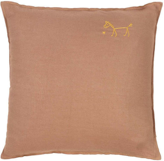 Nobodinoz Sofa-Kissen L1N0 Noisette 45x45 cm