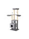 Animal Scratching Post Cat Trees Gray 4 levels 60x49x165cm 25.03.14847