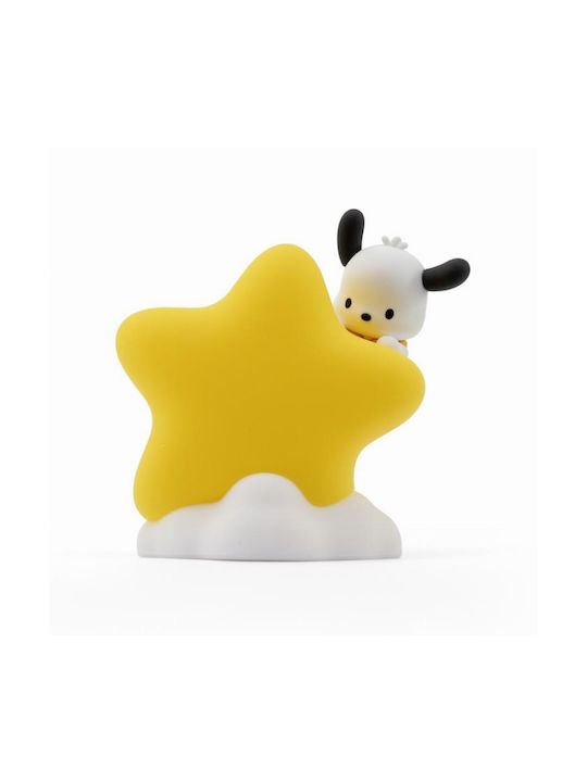 YuMe Toys Kinder Dekorative Lampe Hello Kitty & Friends - Pochacco Gelb 5x5x9εκ.