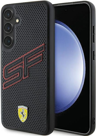 Ferrari Sf Perforated Umschlag Rückseite Kunststoff Rosa (Galaxy S24+)