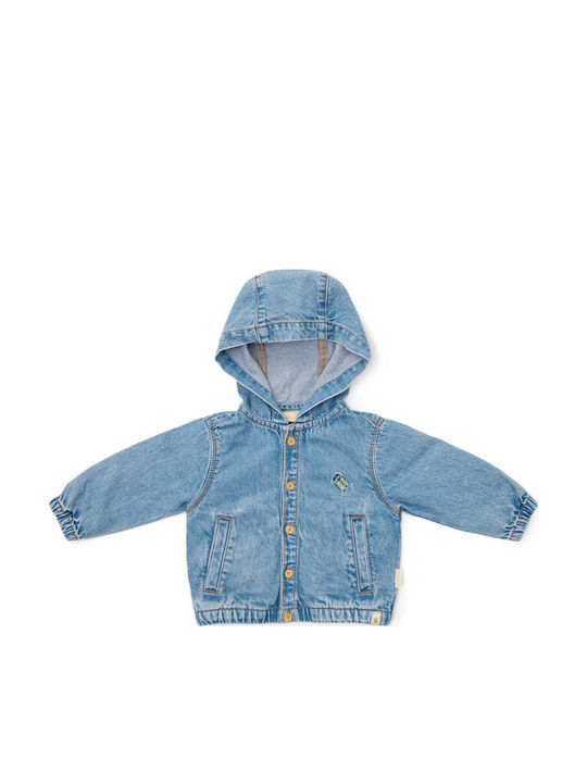 Παιδικό Τζιν Μπουφάν με Κουκούλα Denim