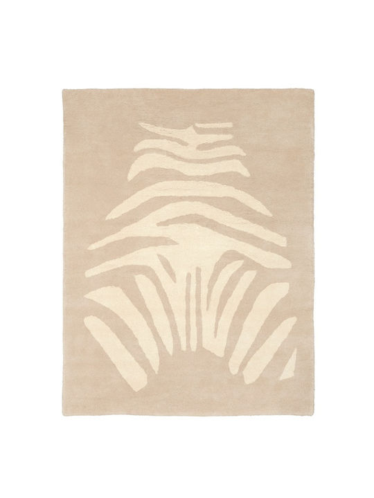Zebra Kinder Teppich Beige 120x170cm
