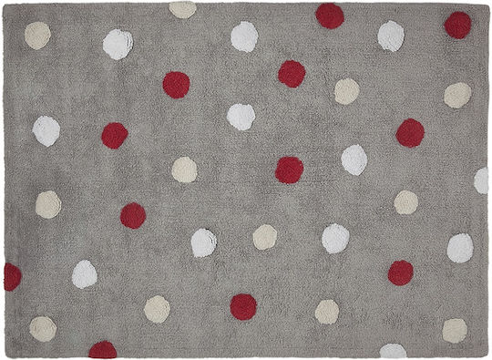 Lorena Canals Dots Χειροποίητο Παιδικό Χαλί Γκρι 120x160cm