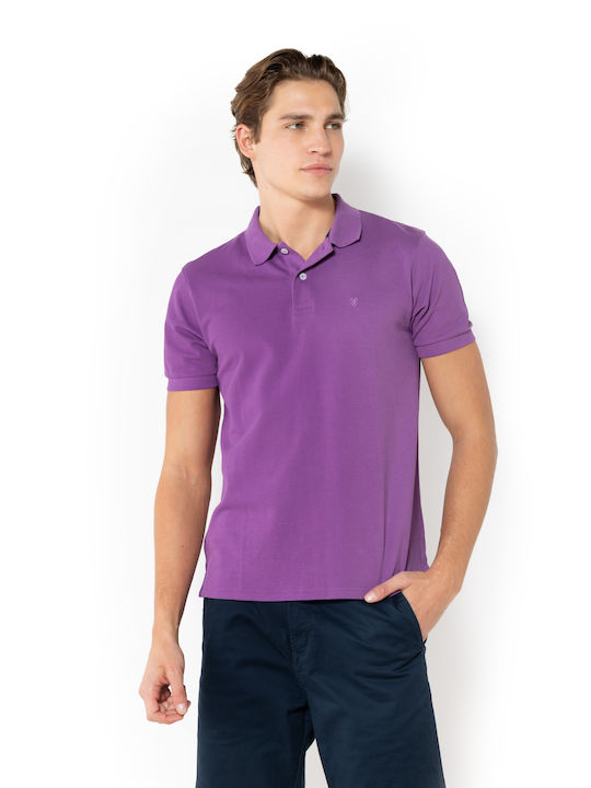 The Bostonians Polo Μπλούζα Κοντομάνικη Μωβ