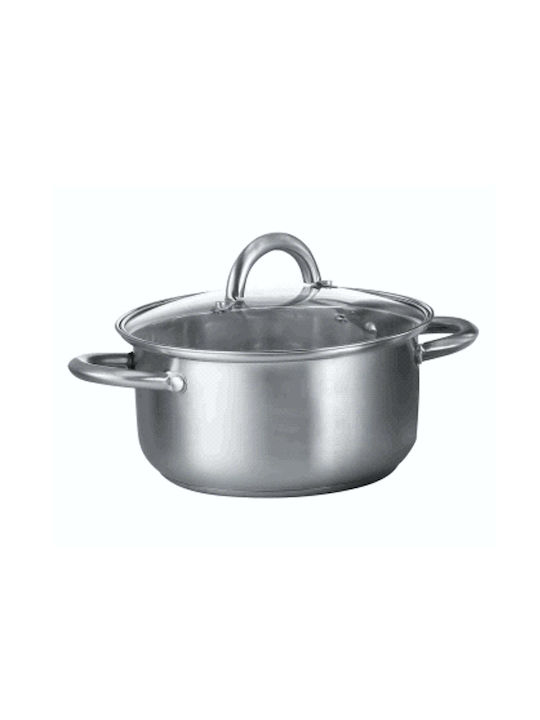 TnS Tiefer Edelstahl-Topf 24cm