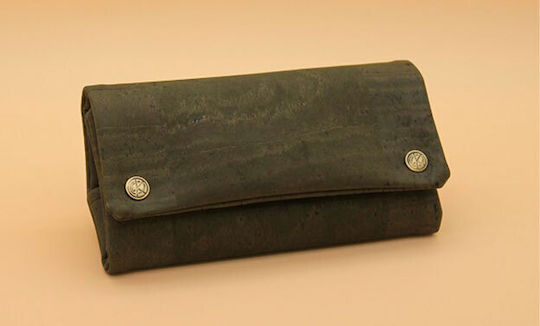 Original Kavatza Tobacco Pouch Made of Gray Artificial Leather with Magnet Closure