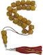 Roloi Komboloi Graven Mastic Worry Beads Yellow 36cm