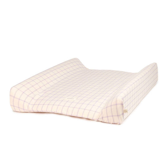 Nobodinoz Changing Pad Cover Stories in Powder Mauve Fabric 50x70cm