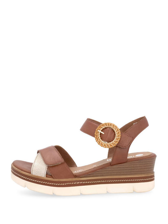 Anatomic Women's Leather Platform Shoes Tabac Brown