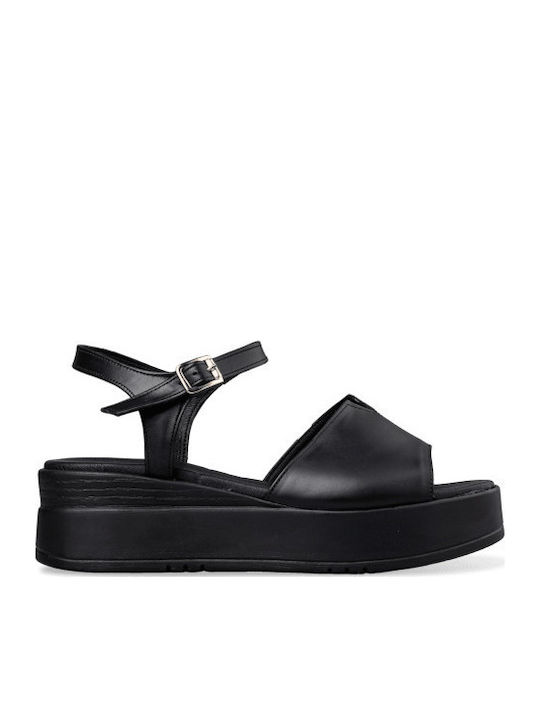 Envie Shoes Damenplattformen Schwarz