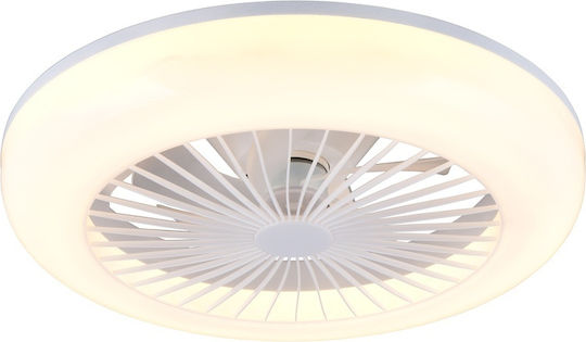 Trio Lighting Mora Πλαφονιέρα 45cm με Φως Λευκή