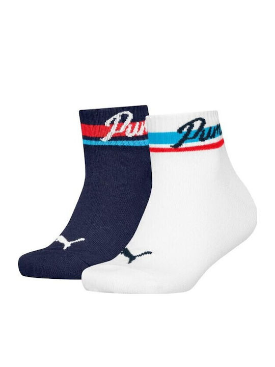 PUMA Kids' Socks Quarter Multicolored 2 Pairs