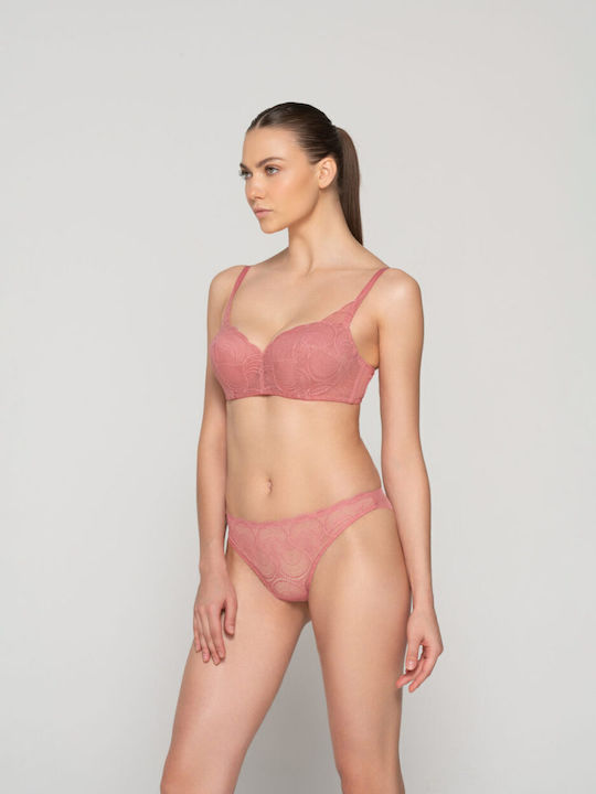 Balconette Balconette Bra Underwire Pink/white