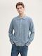 Men's Cardigan with Buttons Blue