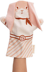 Handpuppe Hase aus Samtstoff