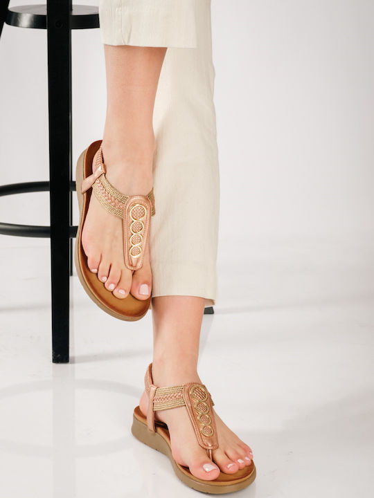 Zak Flache Sandalen für Damen Bronze