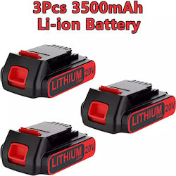 3500mah Battery 20v Voltage Li-ion Type 3pcs 3500mah Battery 3500mah Battery 20v Voltage Li-ion Type 3pcs 3500mah Battery