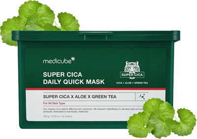 Medicube Super Cica Daily Quick Μάσκα Ομορφιάς Προσώπου Νύχτας Με Centella Asiatica 30τμχ