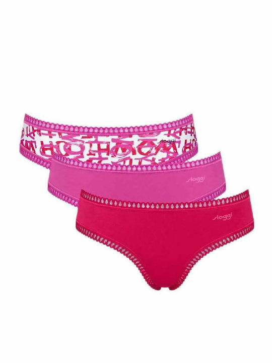 Sloggi H Hipster Βαμβακερά Women's Slip 3Pack w...