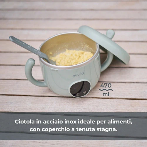Încălzitor de biberoane pentru bebeluși Nuvita Pappa'n'go reîncărcabil