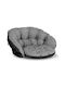 AIO Factory Waterproof Swing Cushion Garden Chair with Backrest Grey 40x122cm