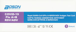 Boson SARS-CoV-2, Flu A+B, RSV & ADV Rapid Test Covid, Γρίπης & RSV 1τμχ Boson SARS-CoV-2, Flu A+B, RSV & ADV Rapid Test Covid, Γρίπης & RSV 1τμχ
