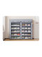 Fabric Shoe Organizer Gray 120x30x110cm