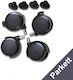 Babybay Rollensatz Parkett Schwarz