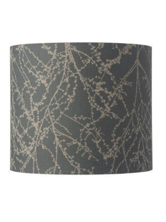 Lampshade 1xe27 Grey-Silver Branches Linen Branches Sh101020-c Ebb&flow Sh101020-c Grey