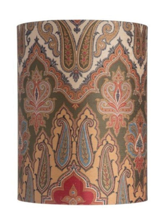 Green-Gold Brocade Table/Floor Lamp Shade 1xe27 Sh101062t-d Ebb&flow Sh101062t-d Green