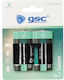 GSC Game World Μπαταρίες Zinc D 1.5V 2τμχ