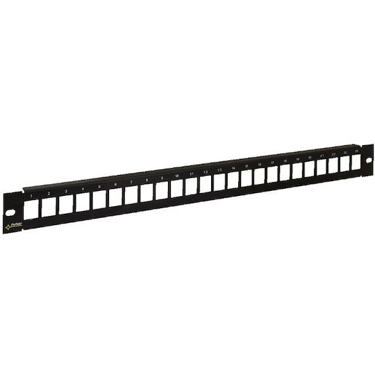 Pulsar Rap-rj45 24-port Patch Panel 19" Black Keystones