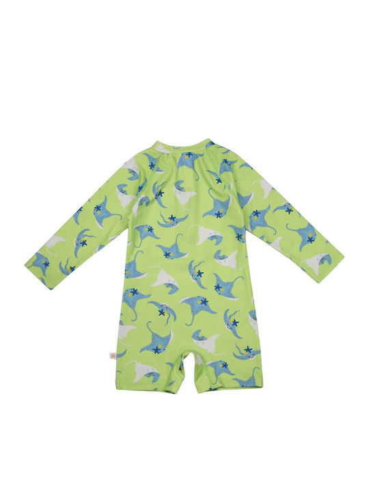 Zoocchini Kids Swimwear Long Sleeve One-piece G...